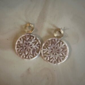 Snowflake Dangle Earrings